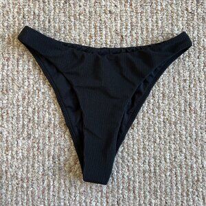 Good American Better Bikini Bottoms in Black Size 0